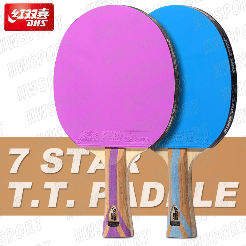 Table Tennis Forehand Rubber - DHS 6 스타 컬러 탁구 라켓,