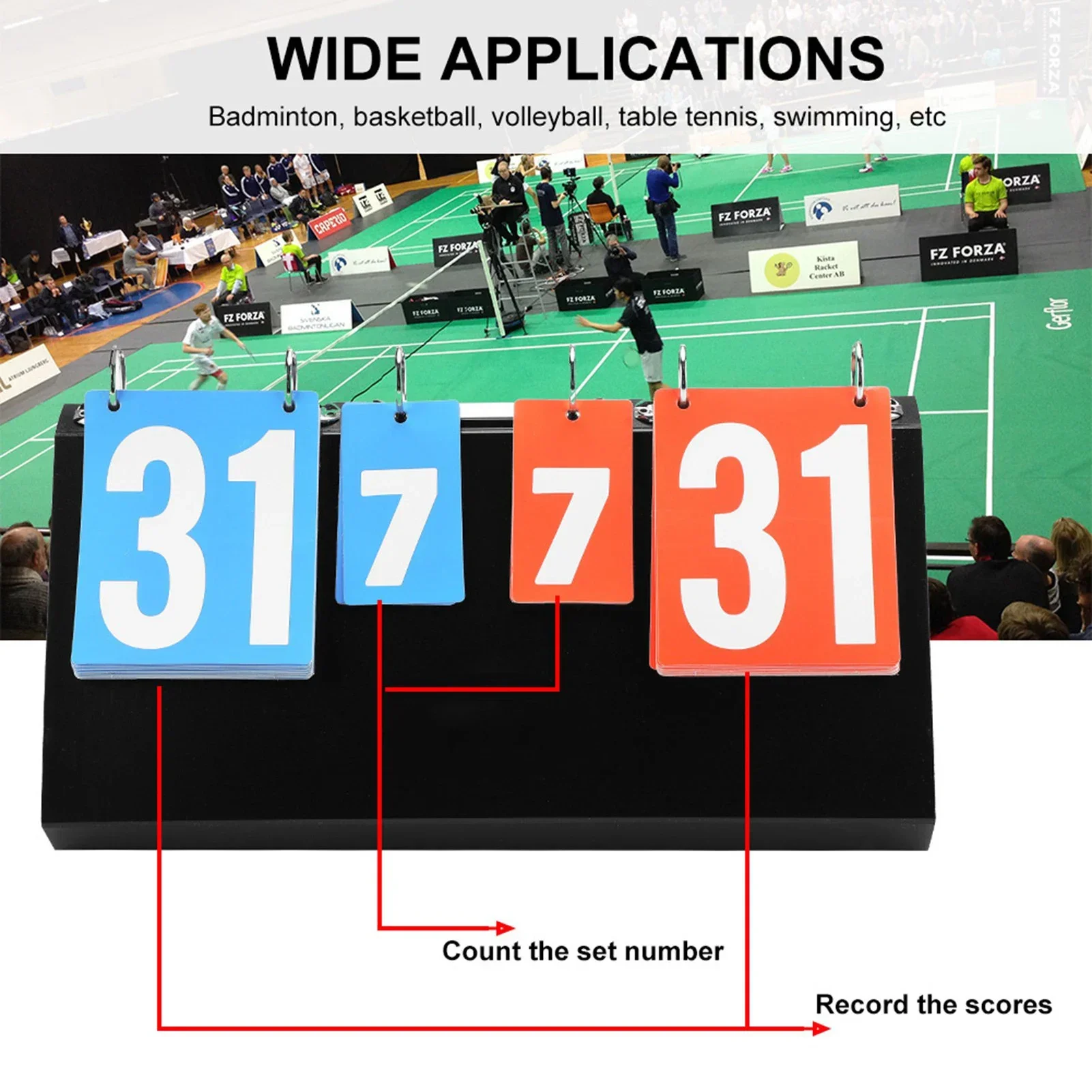 탁구 농구 배드민턴을 위한 4 자리 스포츠 경쟁 점수  - Table Tennis Score 리뷰 및 가격