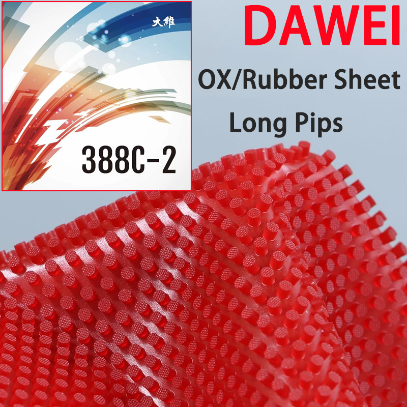 롱피프스 OX 다웨이 388C-2 탁구 러버 시트 원료 - Table Tennis Xiom 리뷰 및 가격